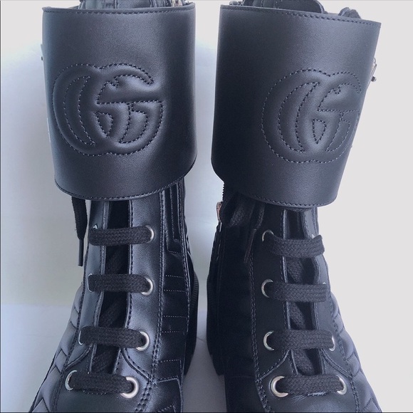 Gucci frances GG Matelssse platform combat boot - Picture 3 of 13